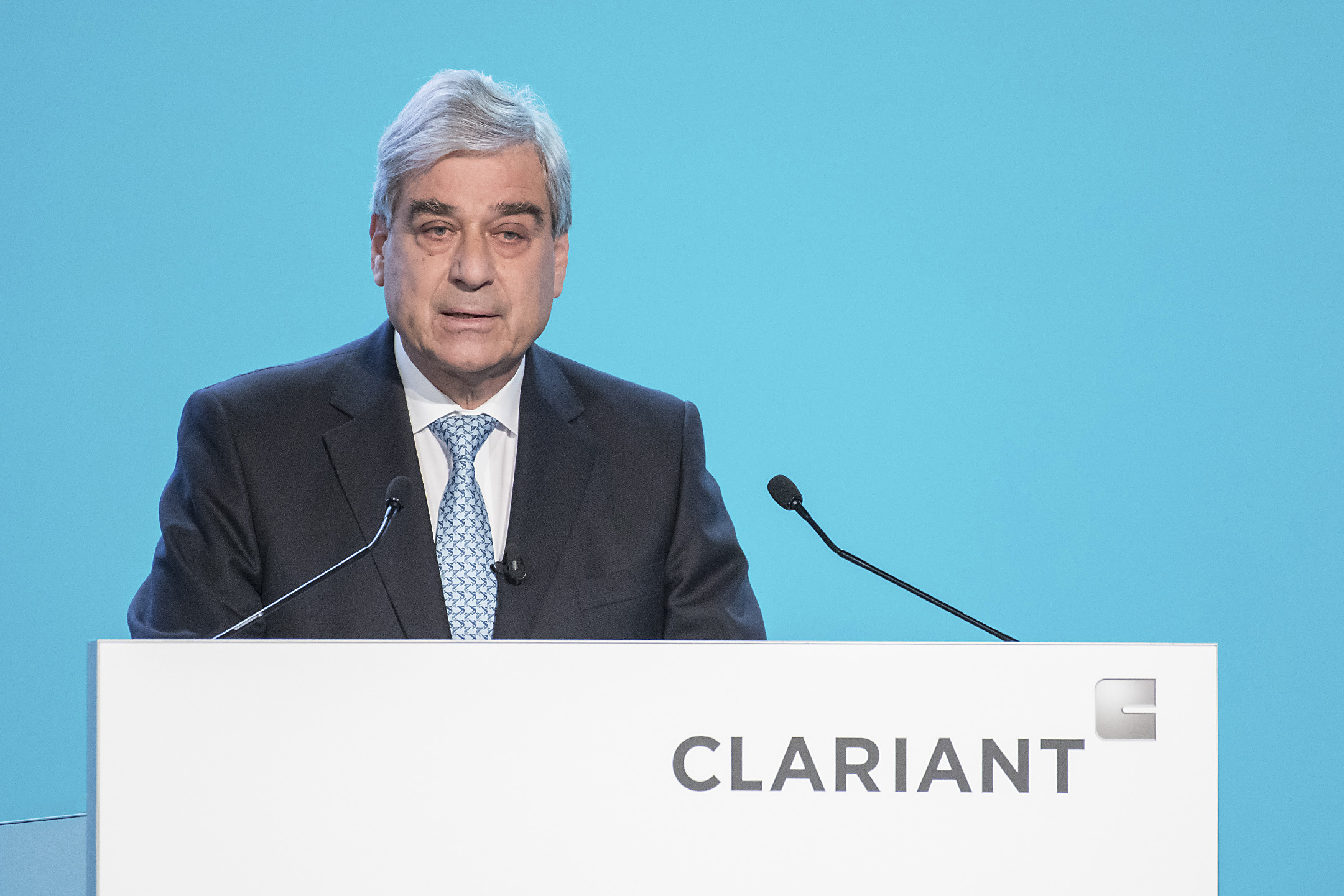 Rudolf Wehrli, Verwaltungsratspräsident, eröffnet die 23. ordentliche Generalversammlung der Clari... Rudolf Wehrli, Verwaltungsratspräsident, eröffnet die 23. ordentliche Generalversammlung der Clari...