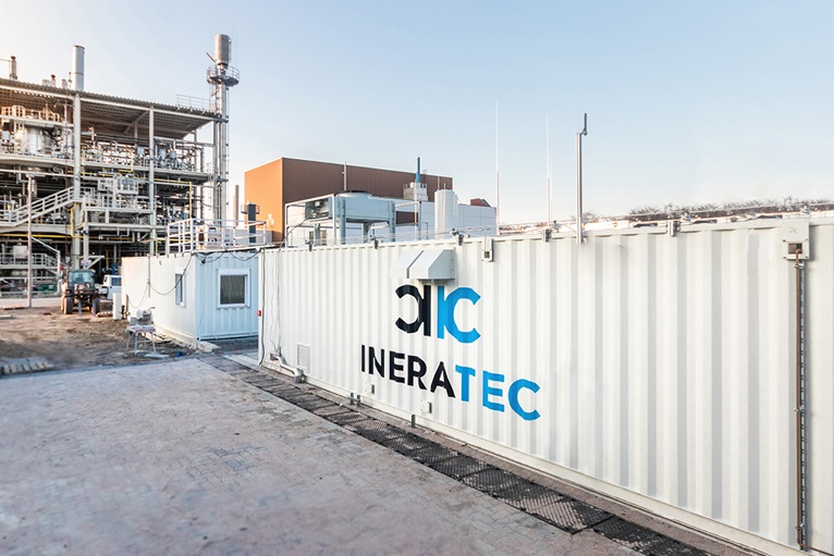 Ineratec's compact reactor technology allows the entire synthesis process to occur in compact modu... Ineratec's compact reactor technology allows the entire synthesis process to occur in compact modu...